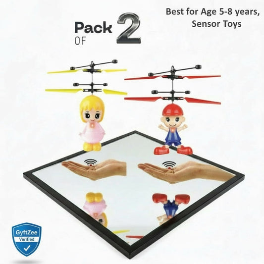 Pack of 2 sensor toys with a control panel, best for ages 5-8 years, on a white background.