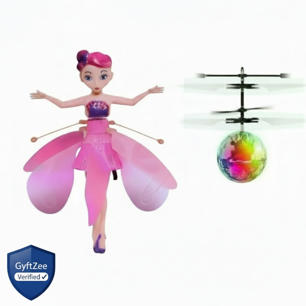 [Pack of 2, Random color] Hand Sensor Doll & LED Crystal Ball [Kids 5+ years]