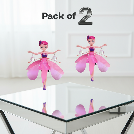 [Pack of 2 - Twins, Random Colors] Flying Hand Sensor Doll and UFO Crystal Ball