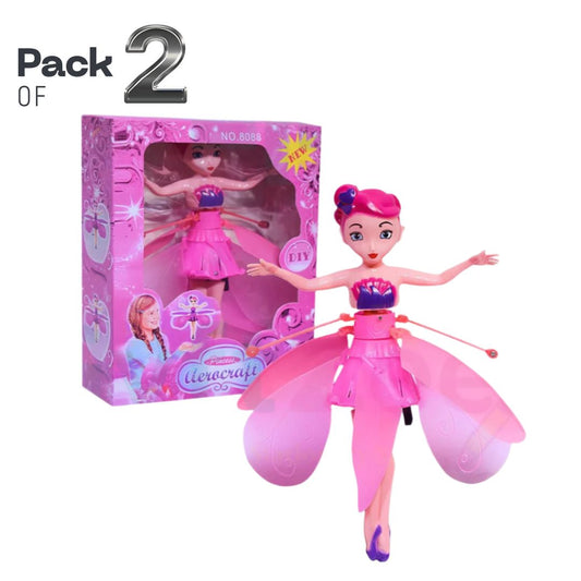 [Pack of 2 - Twins, Random Colors] Flying Fairy Doll | Hand Sensor Control