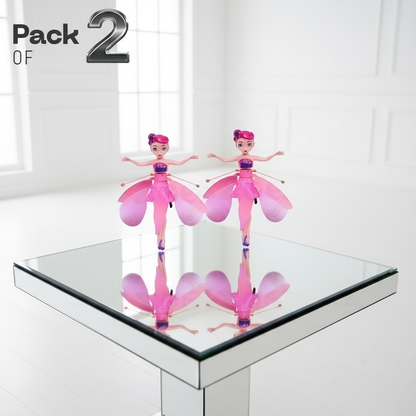 [Pack of 2 - Twins, Random Color] Flying Hand Sensor Fairy Doll