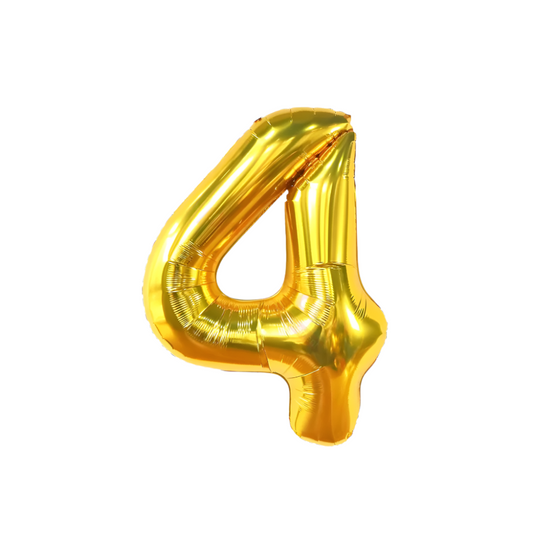Foil/Helium Balloon Number 4 for Age