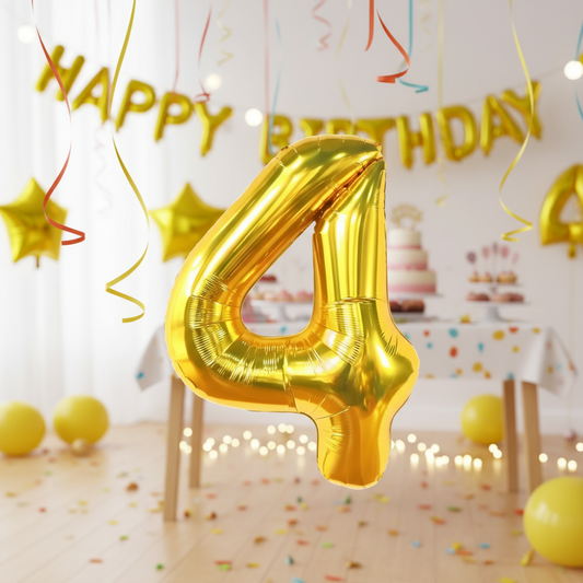 Foil/Helium 16” Balloon Number 4 for Age
