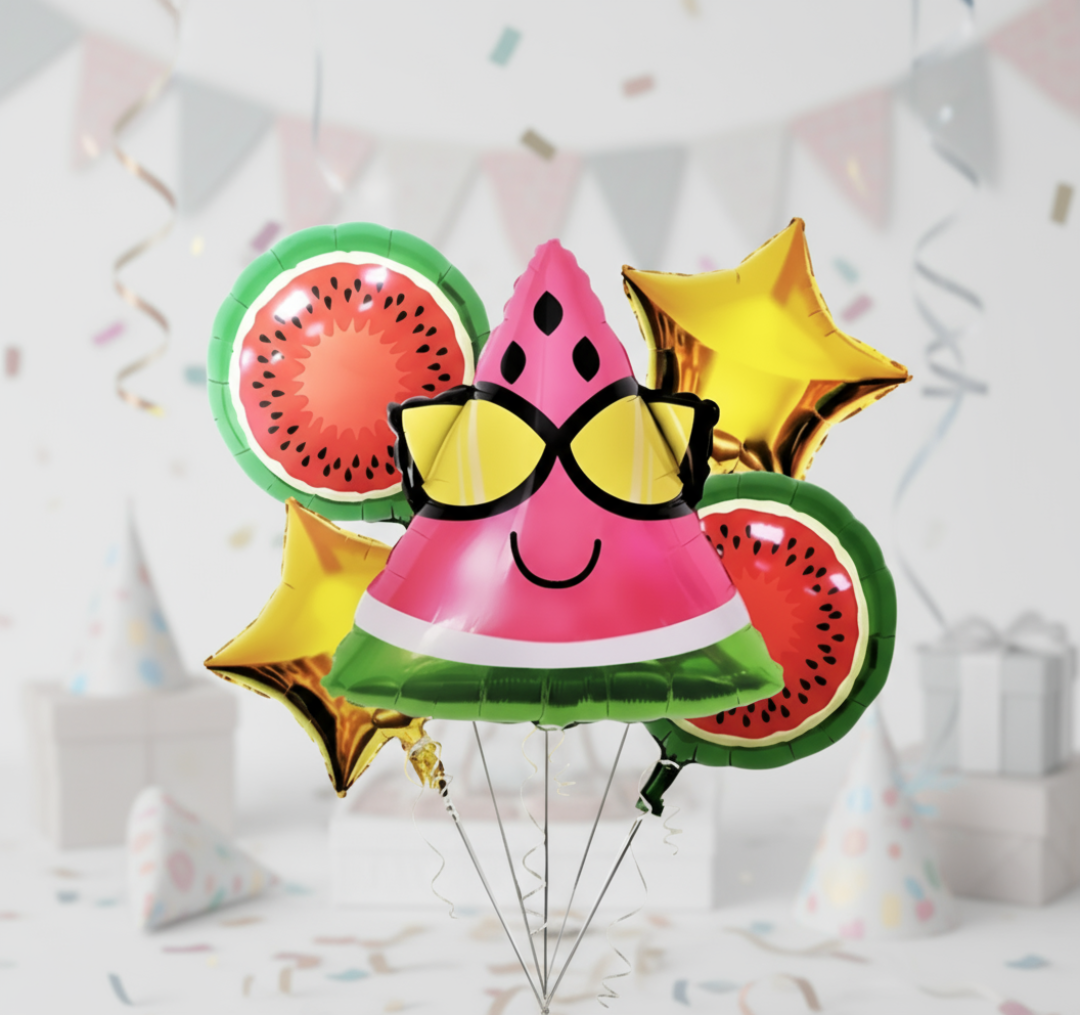 Fruit Character Balloons Set of 5 - Party decoration