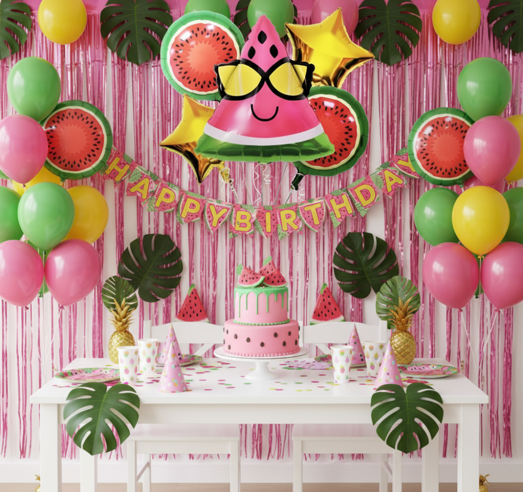 Fruit Character Balloons Set of 5 - Party decoration