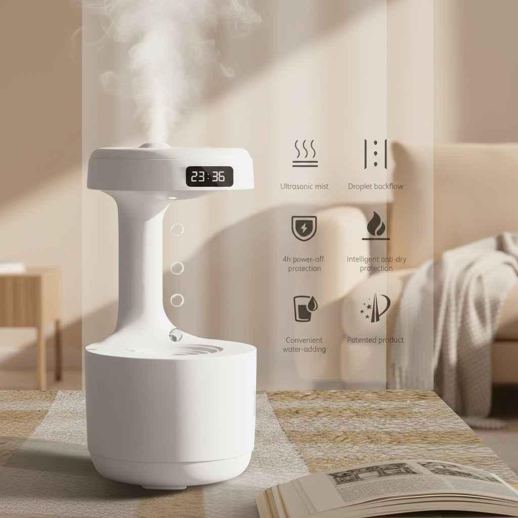 Anti-Gravity Cool Mist Humidifier | Floating Water Droplet Effect