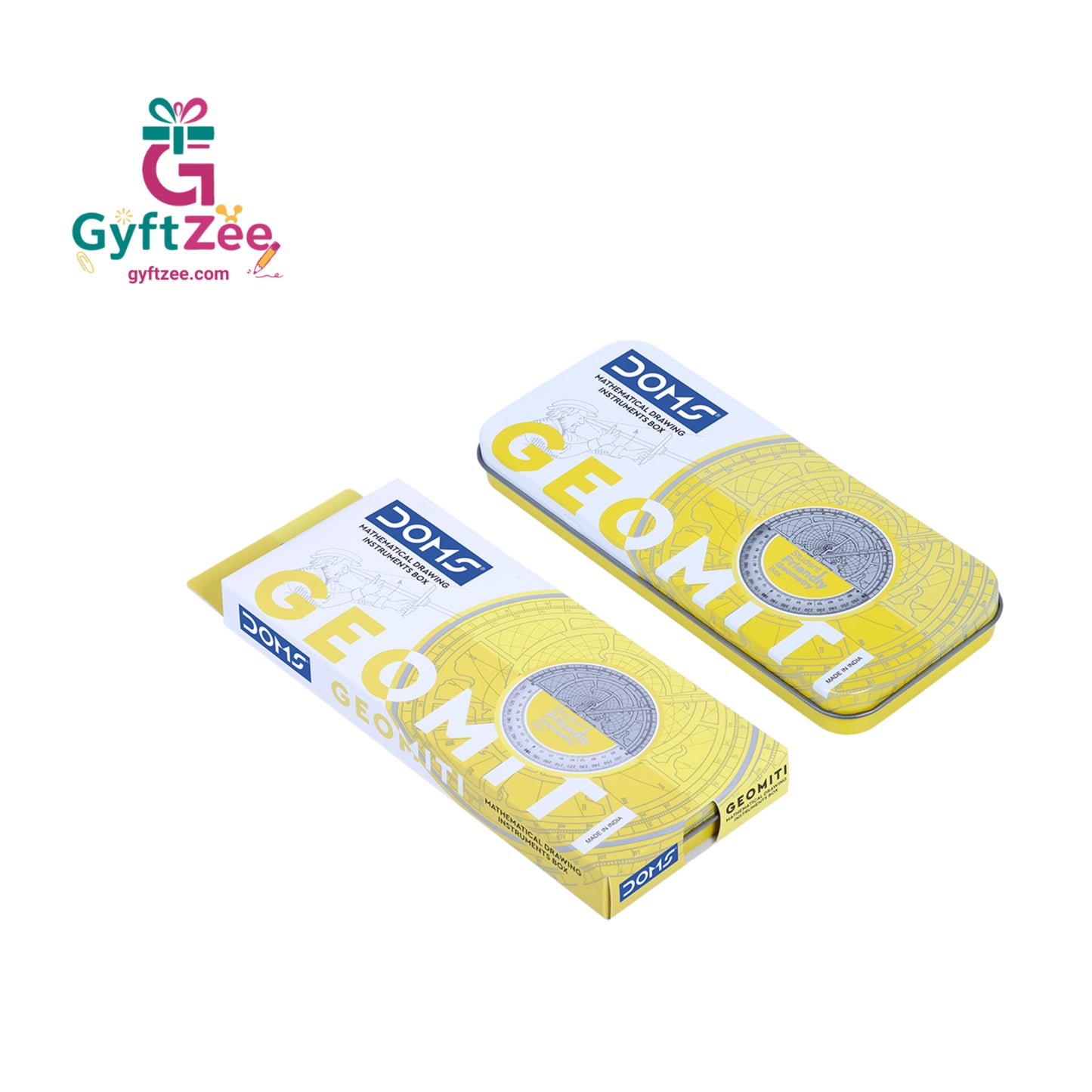 (1 box, Random Color) - DOMS Geomiti Geometry Box - Essential Mathematical Drawing Instruments for School | GyftZee