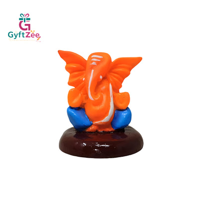 Lord Ganesha 5 CM Idol in Polyresin – Ideal for Car Dashboard, Home Décor, or Gifting