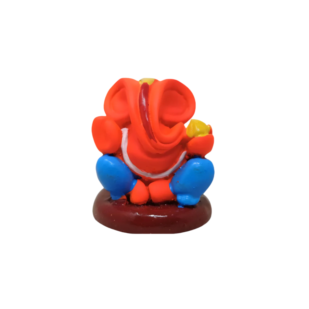Lord Ganesha 5 CM Idol in Polyresin – Ideal for Car Dashboard, Home Décor, or Gifting