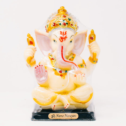 Ganesha Radium Statue - 21 x 15 x 10 cm