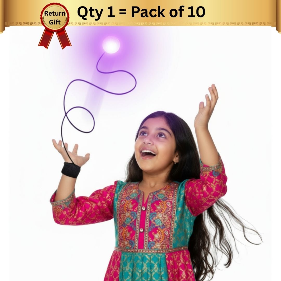 [Return Gift, Pack of 10] [Assorted] Glow YoYo ball