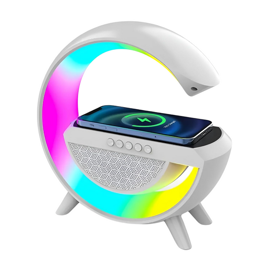 Google Rechargeable Bluetooth Speaker| LED Lamp, FM, Wireless Mobile Charging | Room Speaker