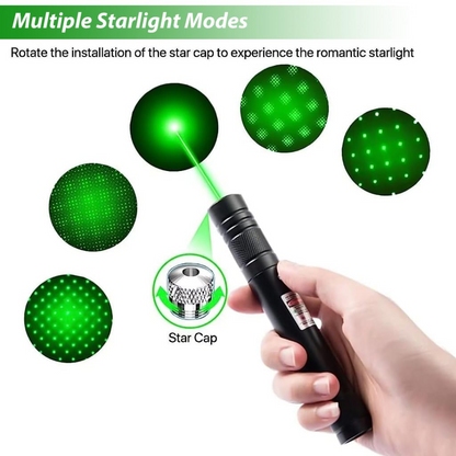 High-Power Green Laser Pointer – USB Rechargeable