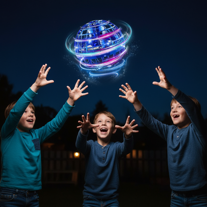 [Pack of 2 - Twins] Gyrosphere! Flying ball Toy - Fun and Play Time [Extra remote battery]