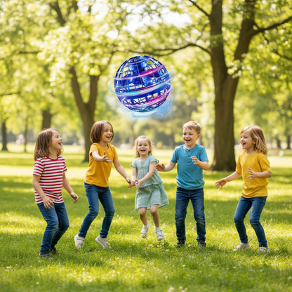 [Pack of 2 - Twins] Gyrosphere! Flying ball Toy - Fun and Play Time [Extra remote battery]