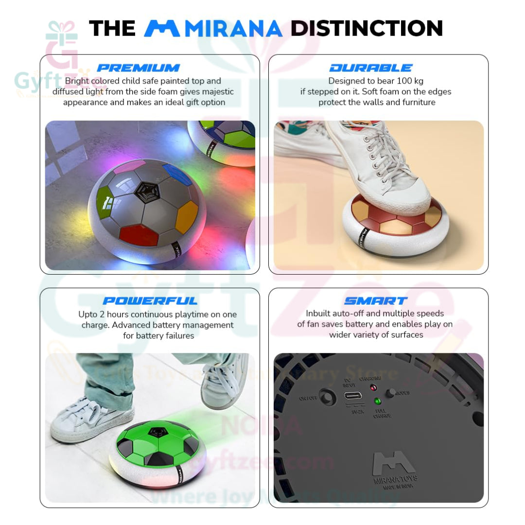 USB Rechargeable Hover Football – Indoor Soccer (Original & Random Color)