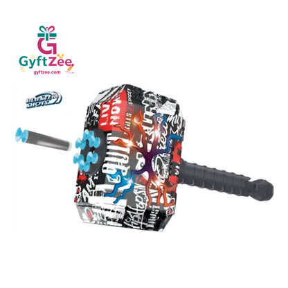 Thunder Hammer Dart Blaster - Minecraft-Inspired Toy for Kids