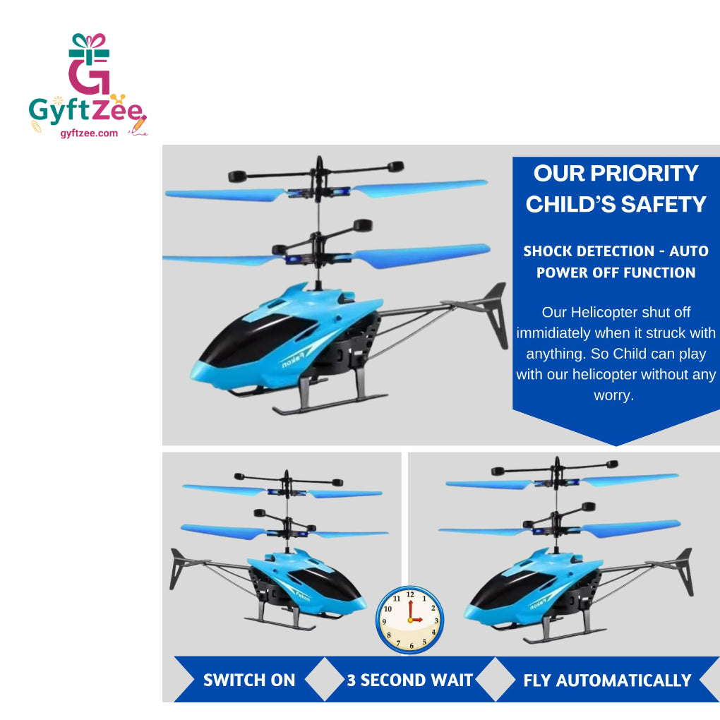 [Random color] Helicopter – Remote/Sensor Operated Lightweight Flyer