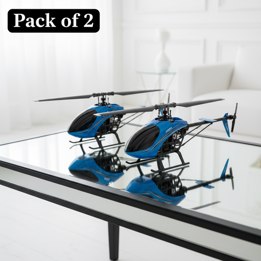 [Pack of 2 - Twins, Random Colors] Helicopter – Remote/Hand Sensor Flyer