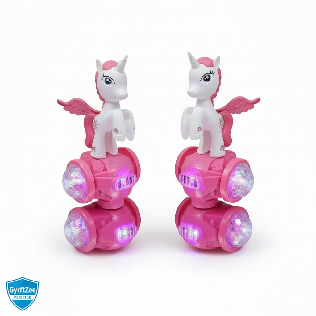 [Pack of 2, Random color] Lovely Hover Unicorn | Light & Music [Kids 1-6 years]