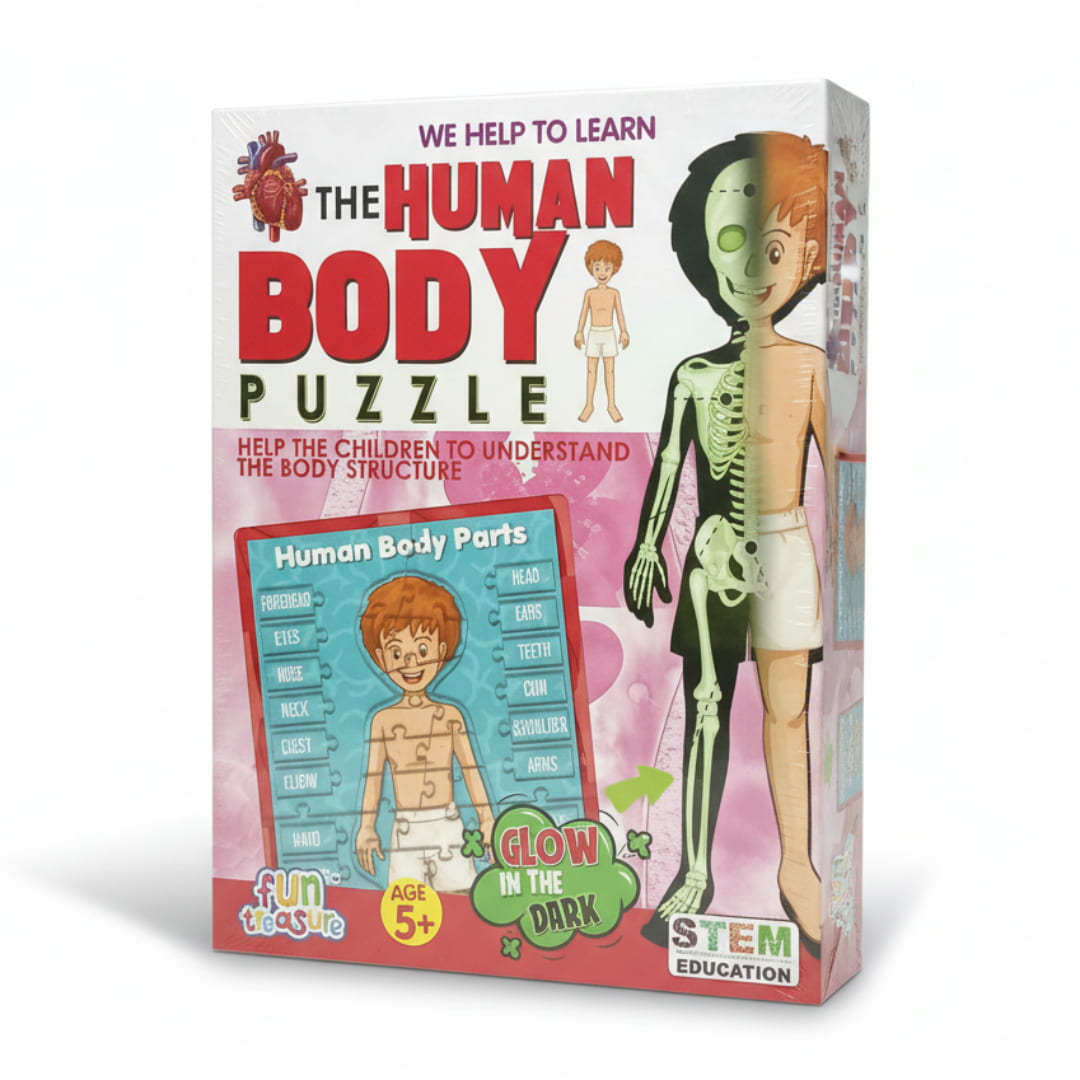 Glow-in-the-Dark Human Body Educational Puzzle [Kids 2+ years]