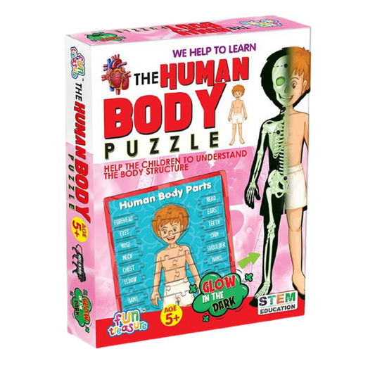 Glow-in-the-Dark Human Body Puzzle | Fun Educational Game with Body Parts Learning | Kids