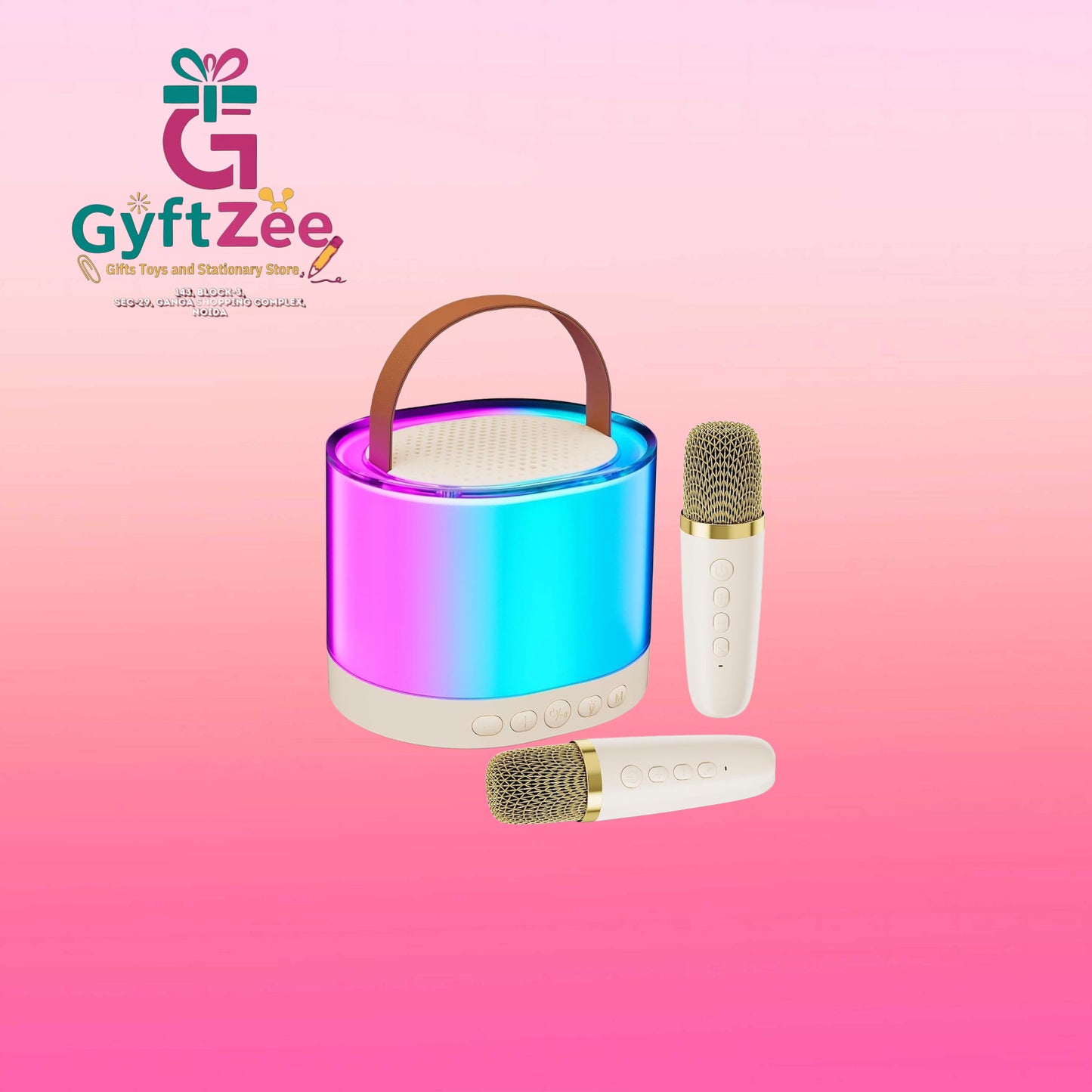 Portable Bluetooth Mini Karaoke Speaker | 2 Mic