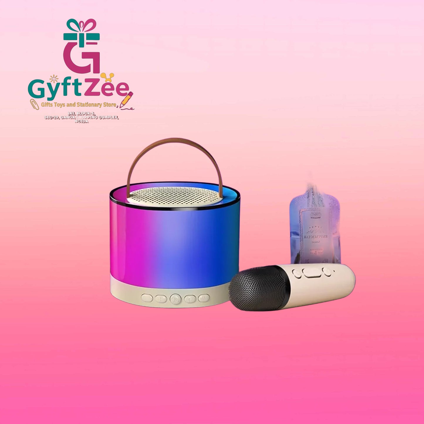 Portable Bluetooth Mini Karaoke Speaker | 2 Mic