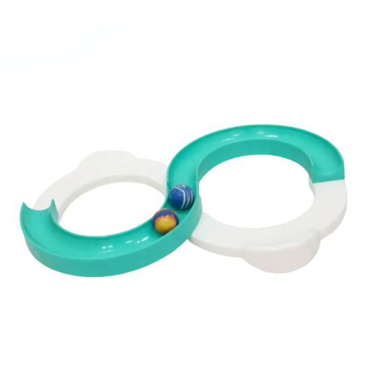 [Random color] Infinite Loop & Balance Action Game – Fun Skill Toy with 2 Rolling Balls for Kids