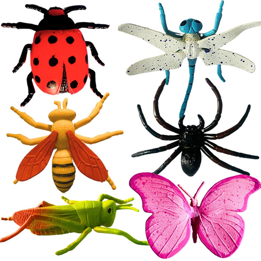 [Random Design] Mystical Insect Toy Set – 6 Realistic Bug Figures for Kids