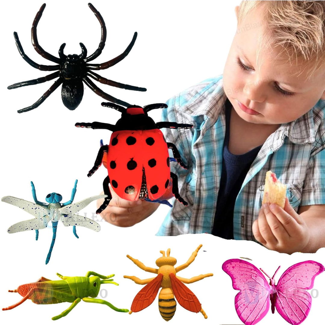 [Random Design] Mystical Insect Toy Set – 6 Realistic Bug Figures for Kids