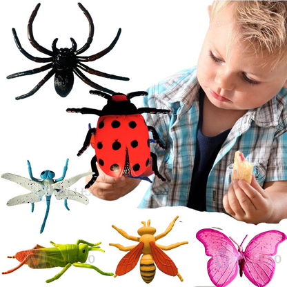 [Random Design] Mystical Insect Toy Set – 6 Realistic Bug Figures for Kids