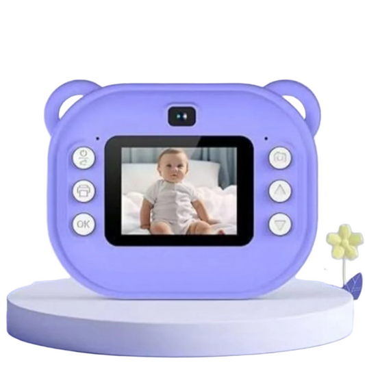 Instant Print Camera for Kids | Fun Digital Camera with 2 Paper Rolls