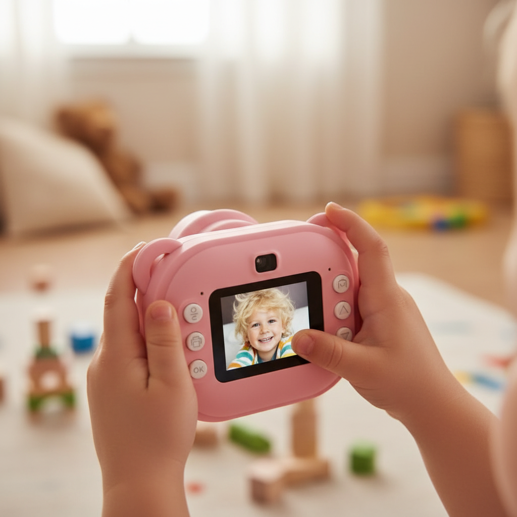 Kids Adventure Combo Pack – Instant Print Camera + Army Style Mini Binoculars [Assorted]