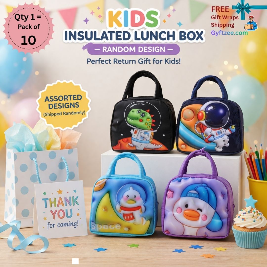 [Return Gift, Pack of 10] Insulated SQ Lunch Bag [Assorted]