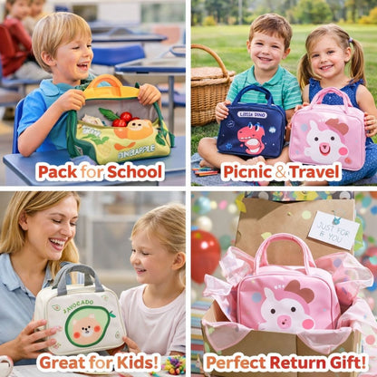 [Return Gift, Pack of 10] Insulated SQ Lunch Bag [Assorted]