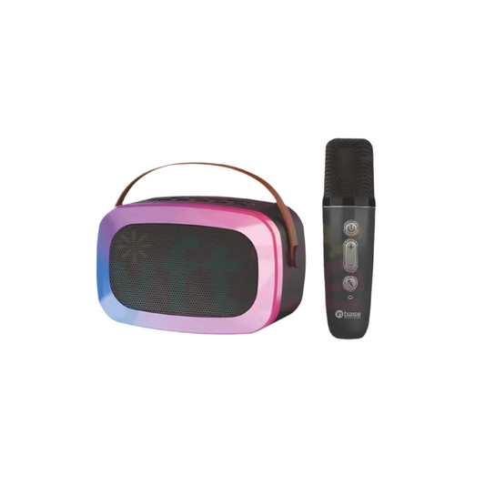(Random Color) Portable Wireless Bluetooth Karaoke System | 2 Mics & LED Lights