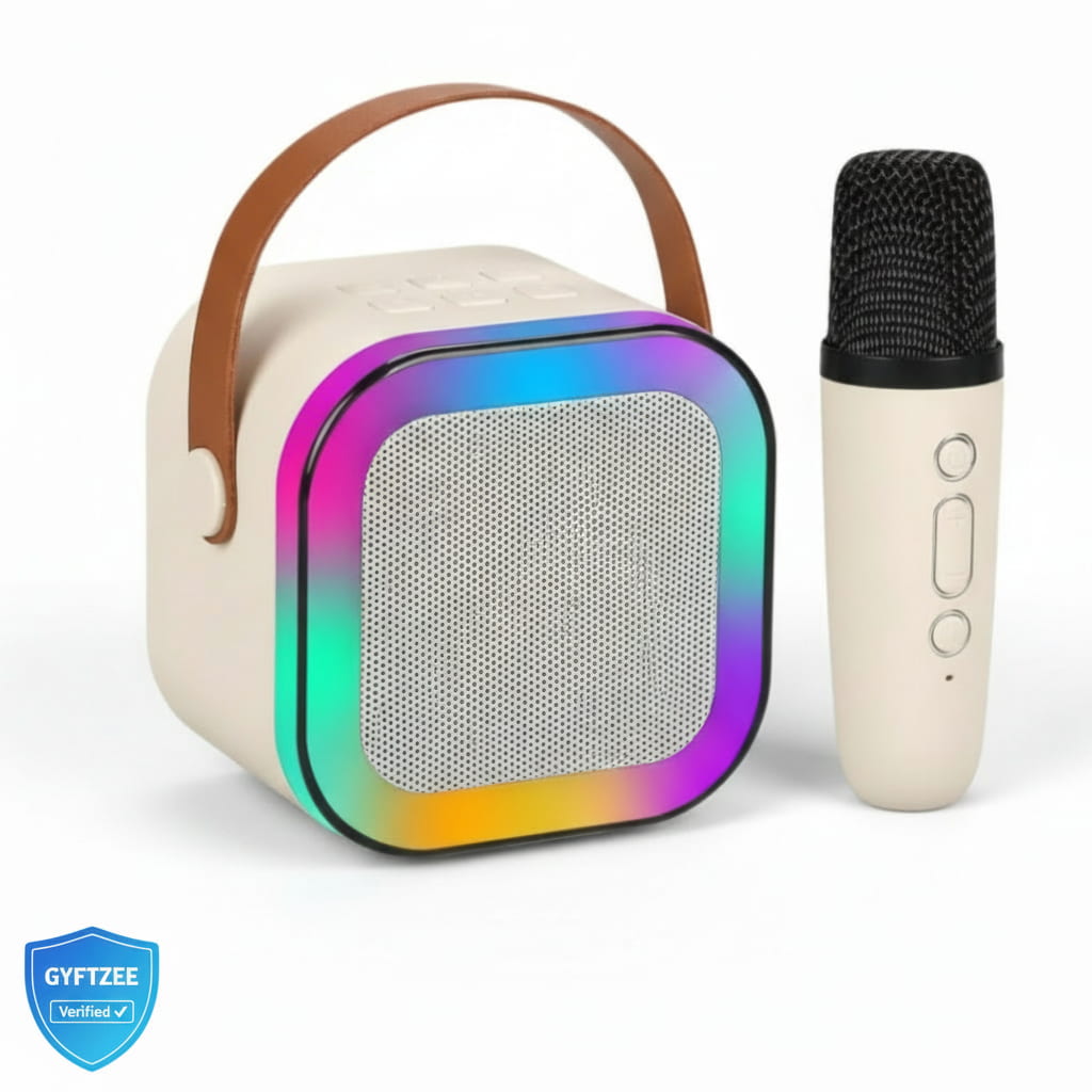 Portable Bluetooth Mini Karaoke Speaker | 1 Mic [Random color]