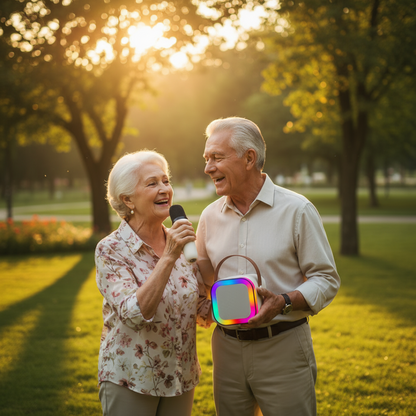 Portable Bluetooth Mini Karaoke Speaker | 1 Mic [Random color]