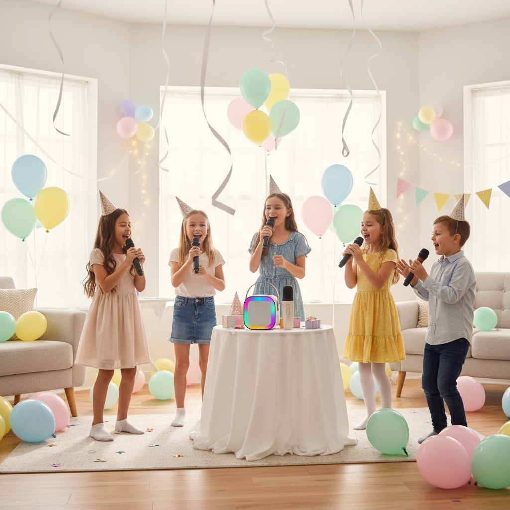 Portable Bluetooth Mini Karaoke Speaker | 1 Mic [Random color]