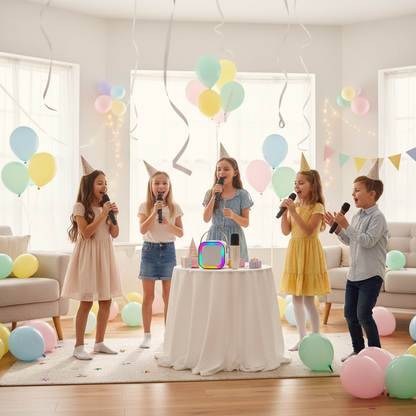 Portable Bluetooth Mini Karaoke Speaker | 1 Mic [Random color]