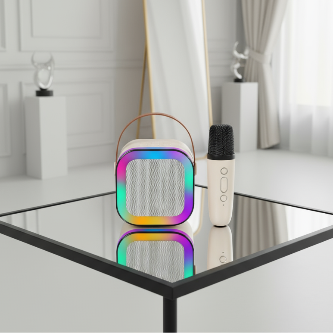Portable Bluetooth Mini Karaoke Speaker | 1 Mic [Random color]