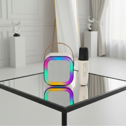 Portable Bluetooth Mini Karaoke Speaker | 1 Mic [Random color]
