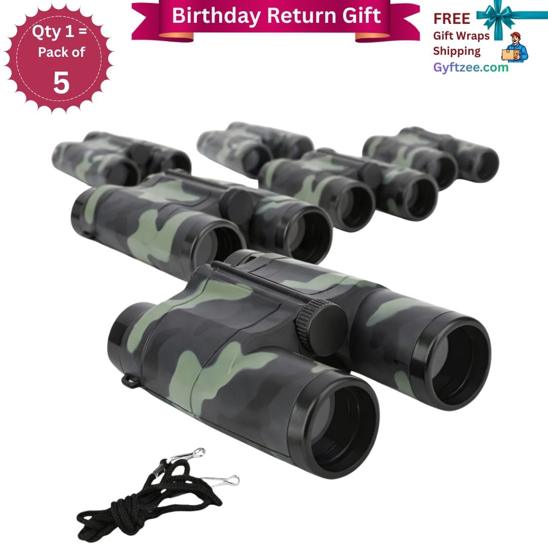 [Return Gift, Pack of 5] Army Style Binoculars | [3+ years]