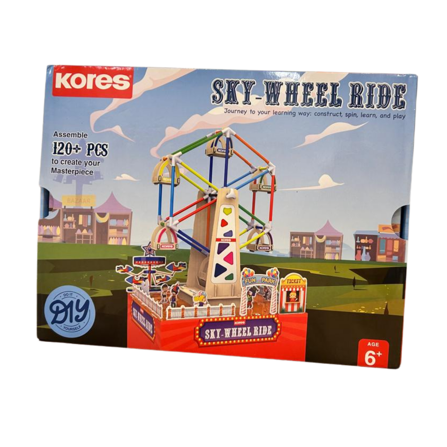 Sky-Wheel Ride | DIY Construction Kit for Kids 6+ | Fun Engineering & Learning Toy