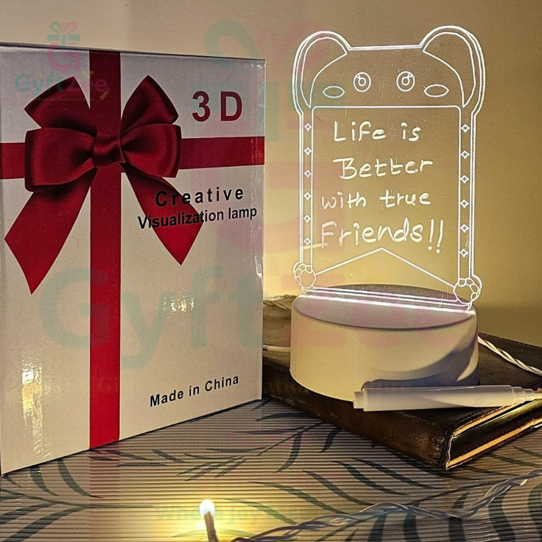 3D Acrylic LED Writing Board – Valentine