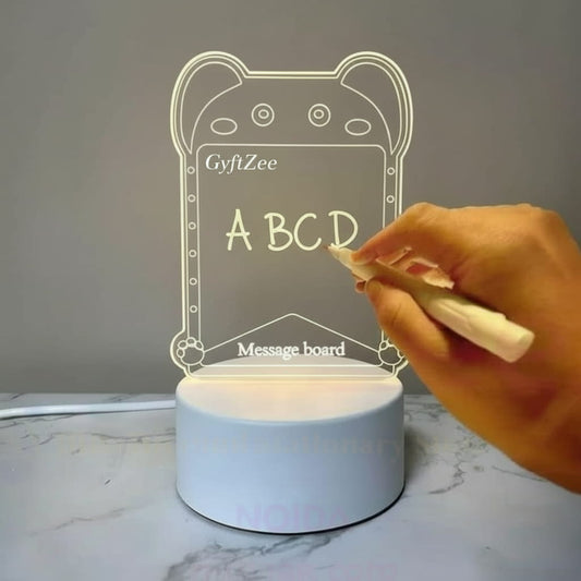 [Random design] 3D Acrylic LED Writing Board [Kids 3+ years]
