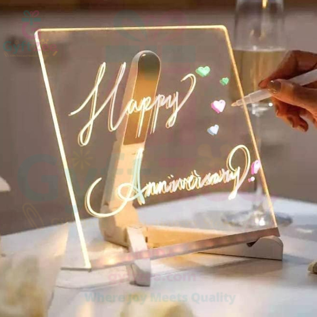 DIY 3D Acrylic Writing Pad 6"x6" – Rewritable Message Board - Kids