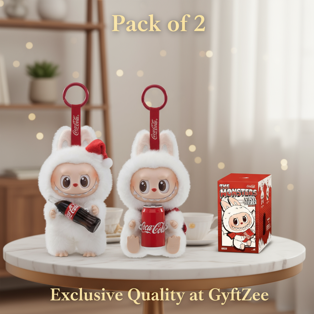 [Pack of 2, Twins, Random Design&Colour] Labubu The Monsters COCA-COLA Series