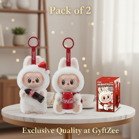 [Pack of 2, Twins, Random Design&Colour] Labubu The Monsters COCA-COLA Series